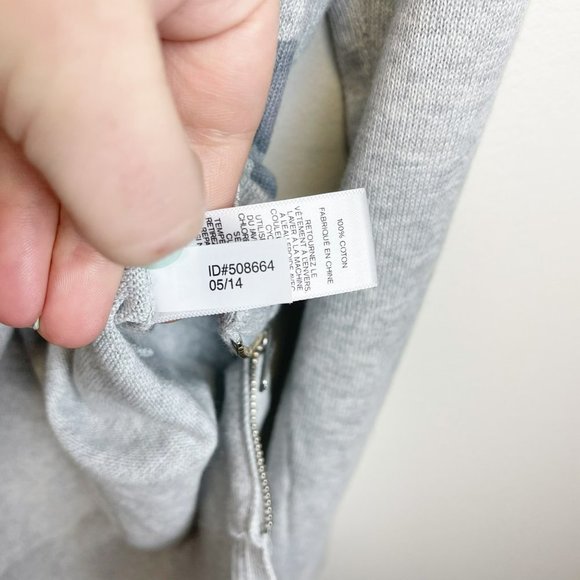 EXPRESS Gray Hi-Low V-Neck Oversized Dolman Leopard Cardigan Zippers Size M - Picture 9 of 11